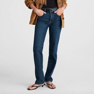 NWT! MADEWELL Longline Straight Denim Jeans High Rise